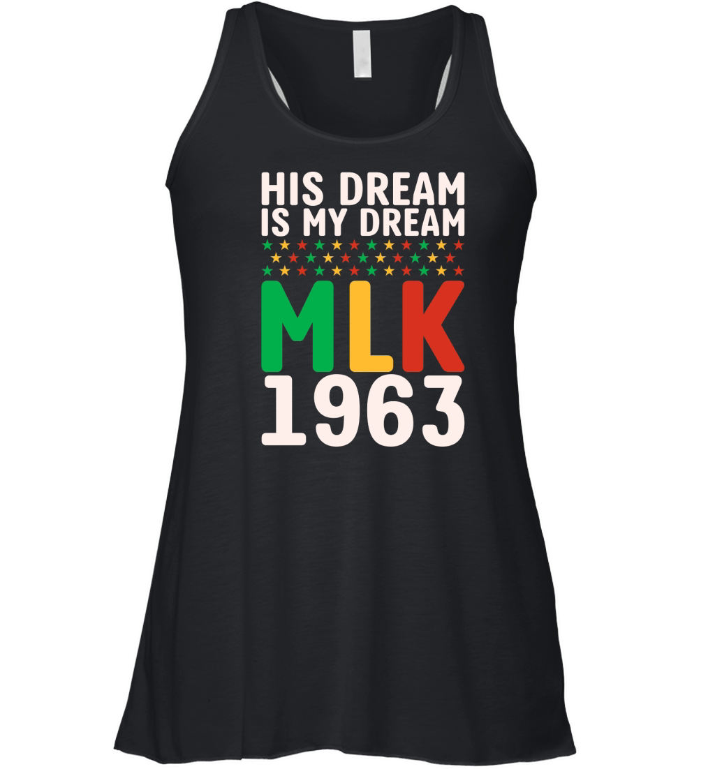Vintage His Dream Is My Dream! MLK, Martin Luther King Jr. Women's Flowy Tank Top
