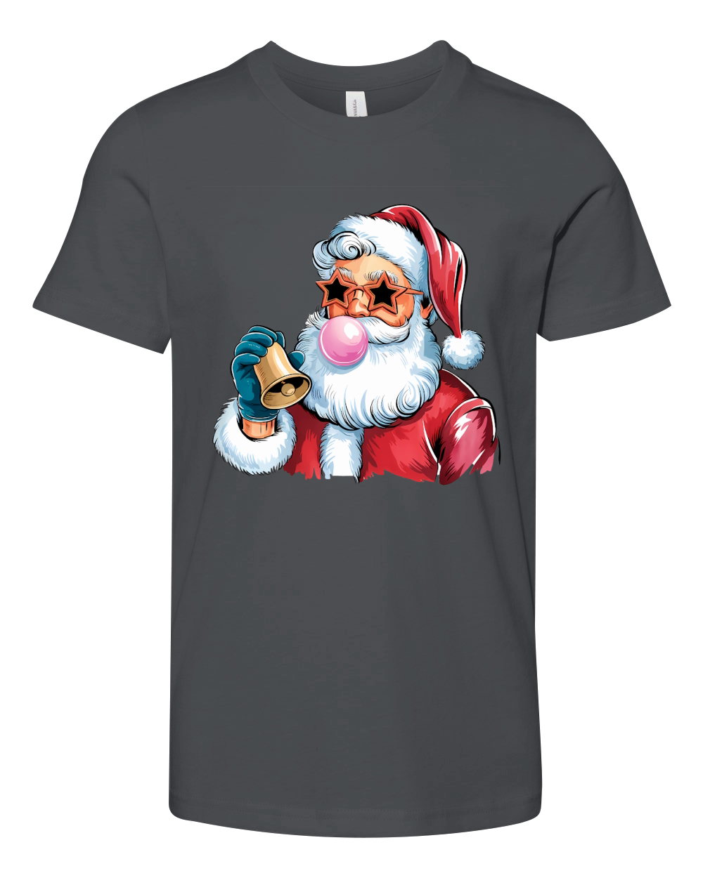 Christmas Santa Bell Vintage Christmas Youth Unisex Jersey Tee