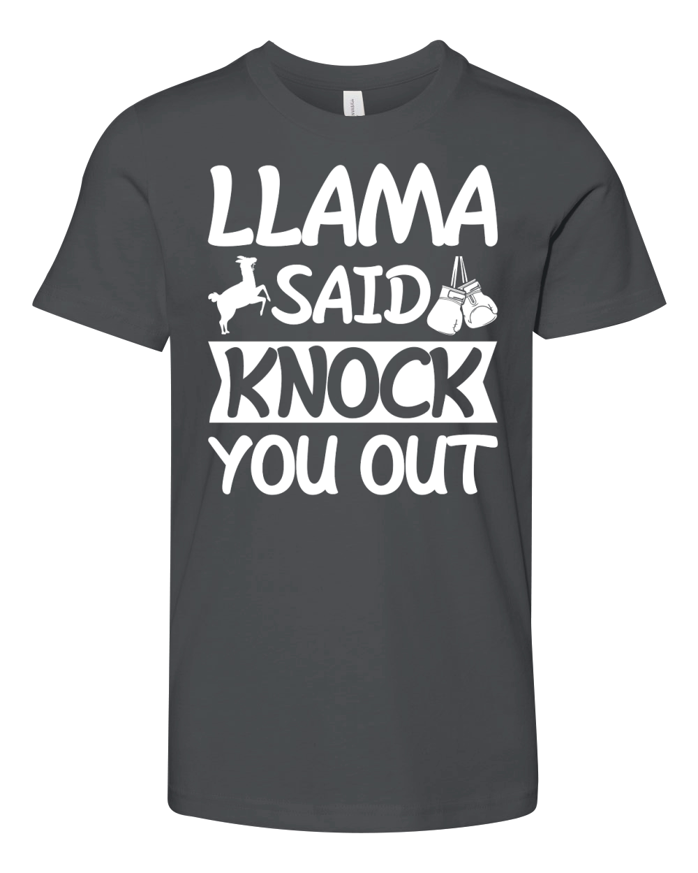 Llama Said Knock You Out  (2) Youth Unisex Jersey Tee