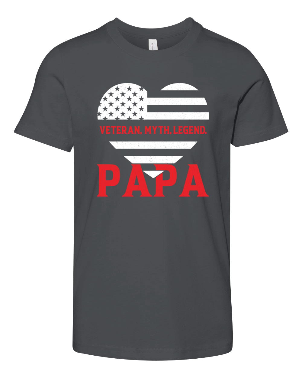 Veteran, myth, legend. papa Youth Unisex Jersey Tee
