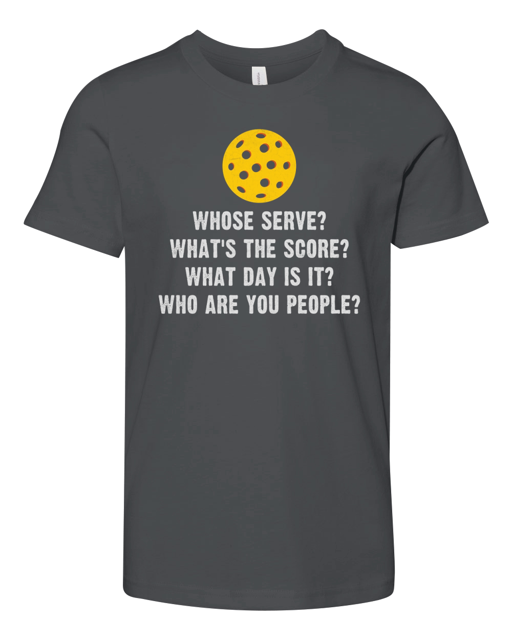 Whose Serve Whats The Score Youth Unisex Jersey Tee