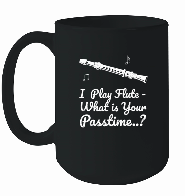 flute recorder transverse flute music bubbles Ceramic Mug