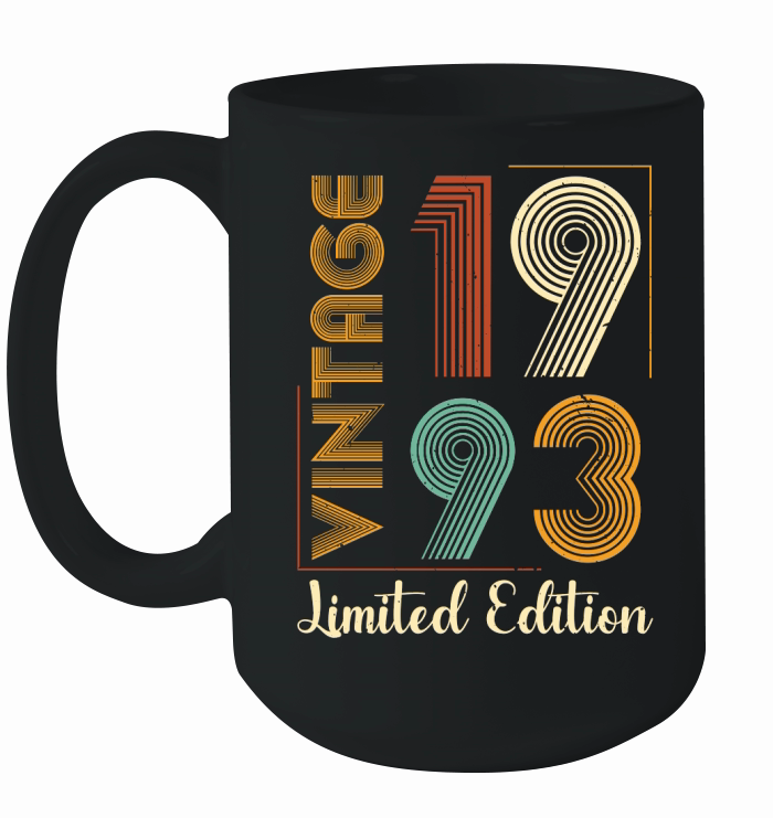 Vintage 1993 Limited Edition Birthday T Shirt Design (1) Ceramic Mug