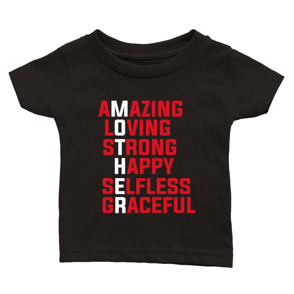 Funny Mother Mother’s day Gift Idea Tee For Mom Classic Baby Crewneck T-shirt