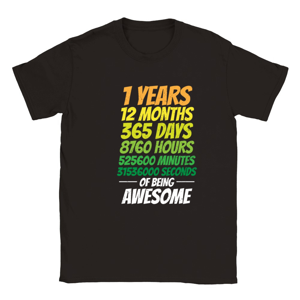 1st Birthday Classic Kids Crewneck T-shirt