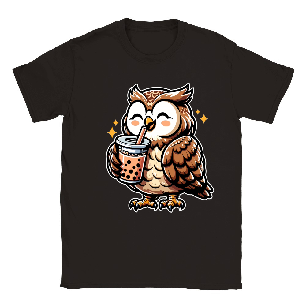 owl BOBA TEA 2 Classic Kids Crewneck T-shirt