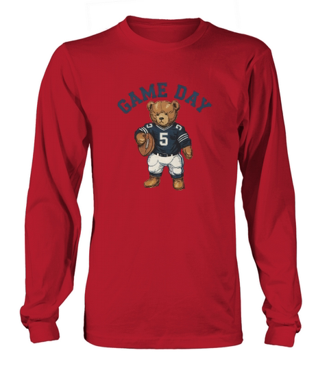 Game Day Football Vintage Bear 02 Long sleeved Unisex