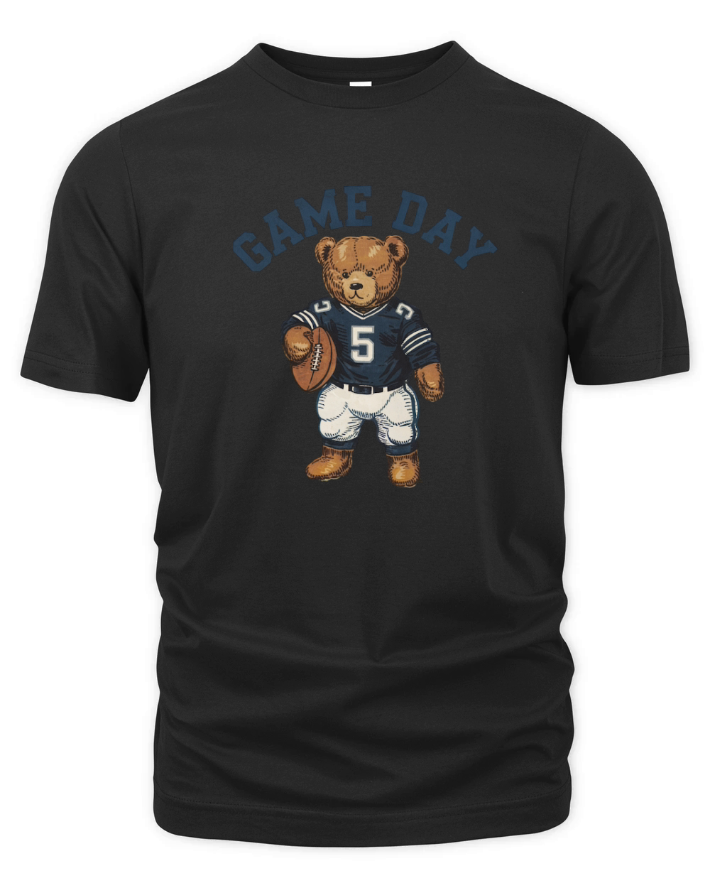Game Day Football Vintage Bear 02 Organic Unisex T-shirt