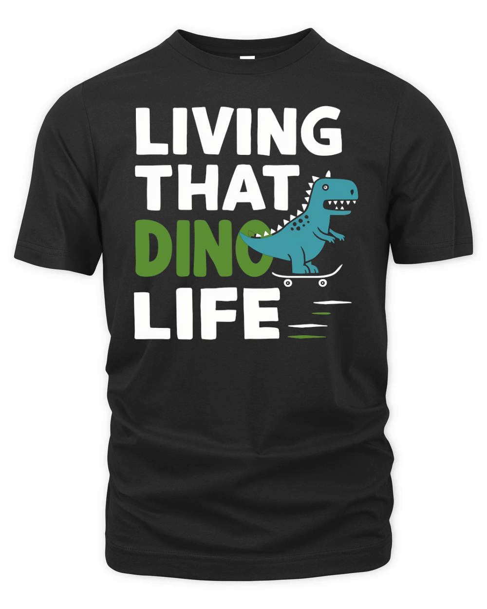 Living That Dino Life Dinosaur Organic Unisex T-shirt