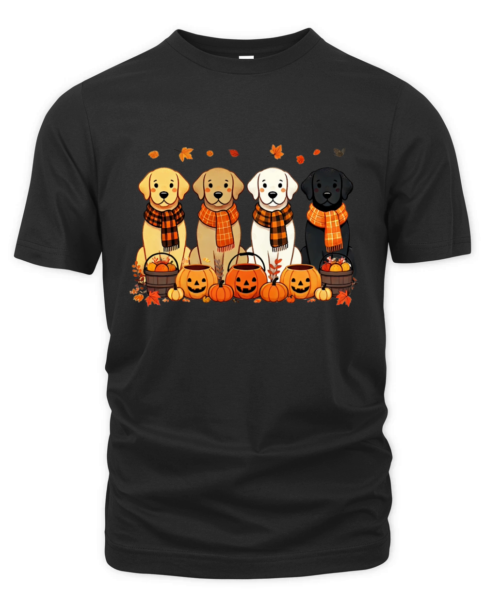 Thanksgiving Cute Dog Organic Unisex T-shirt
