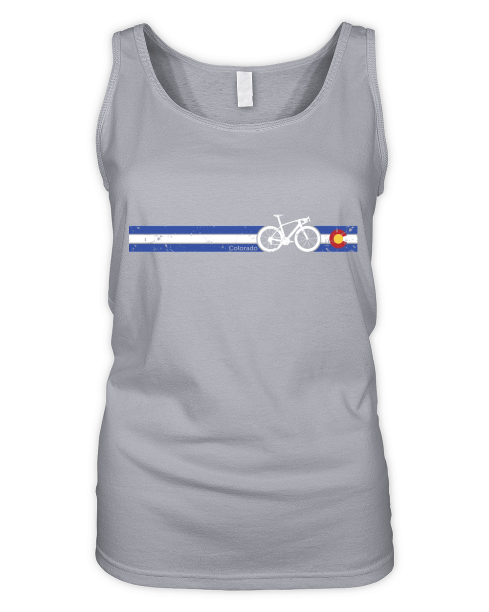 Colorado State Flag Cycling Bike Racing CO Road Organic Women's Tank Top