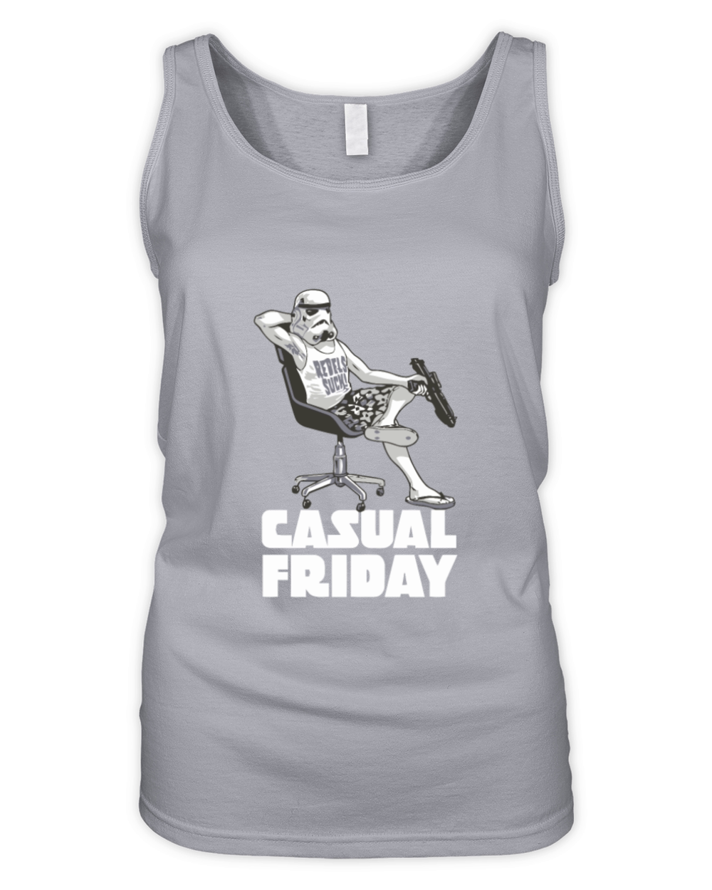 Funny Star Wars Stormtrooper comic Organic Women's Tank Top