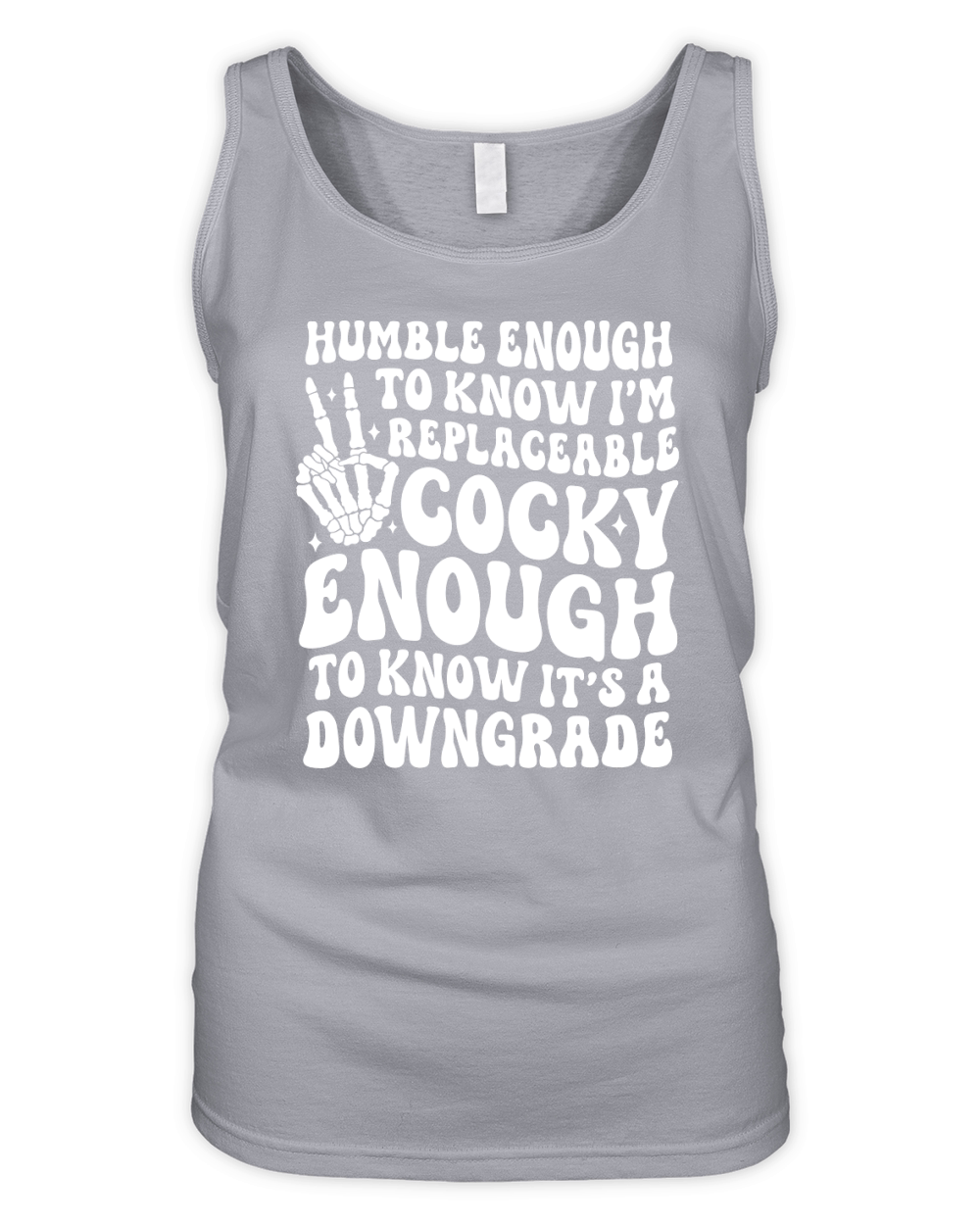 HumbleEnoughToKnow White Organic Women's Tank Top