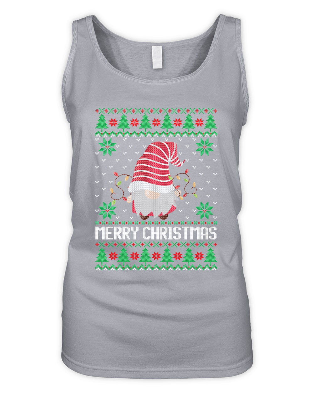 Merry Christmas funny ugly Organic Women's Tank Top