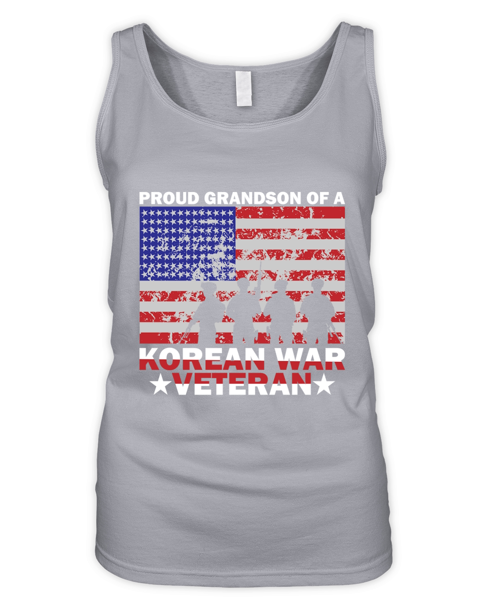 Proud Grandson Of A Korean War Veteran Organic Women's Tank Top