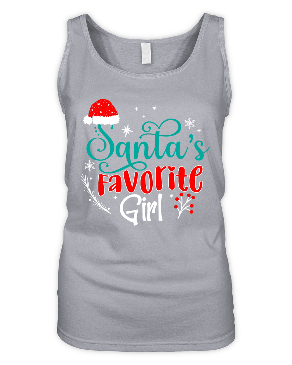 Santas Favorite Girl Organic Women's Tank Top