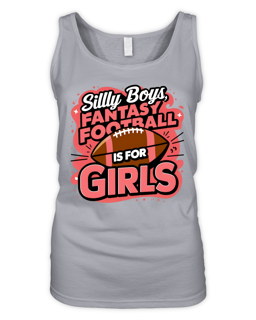Silly boys, fantasy football is for girls Organic Women's Tank Top