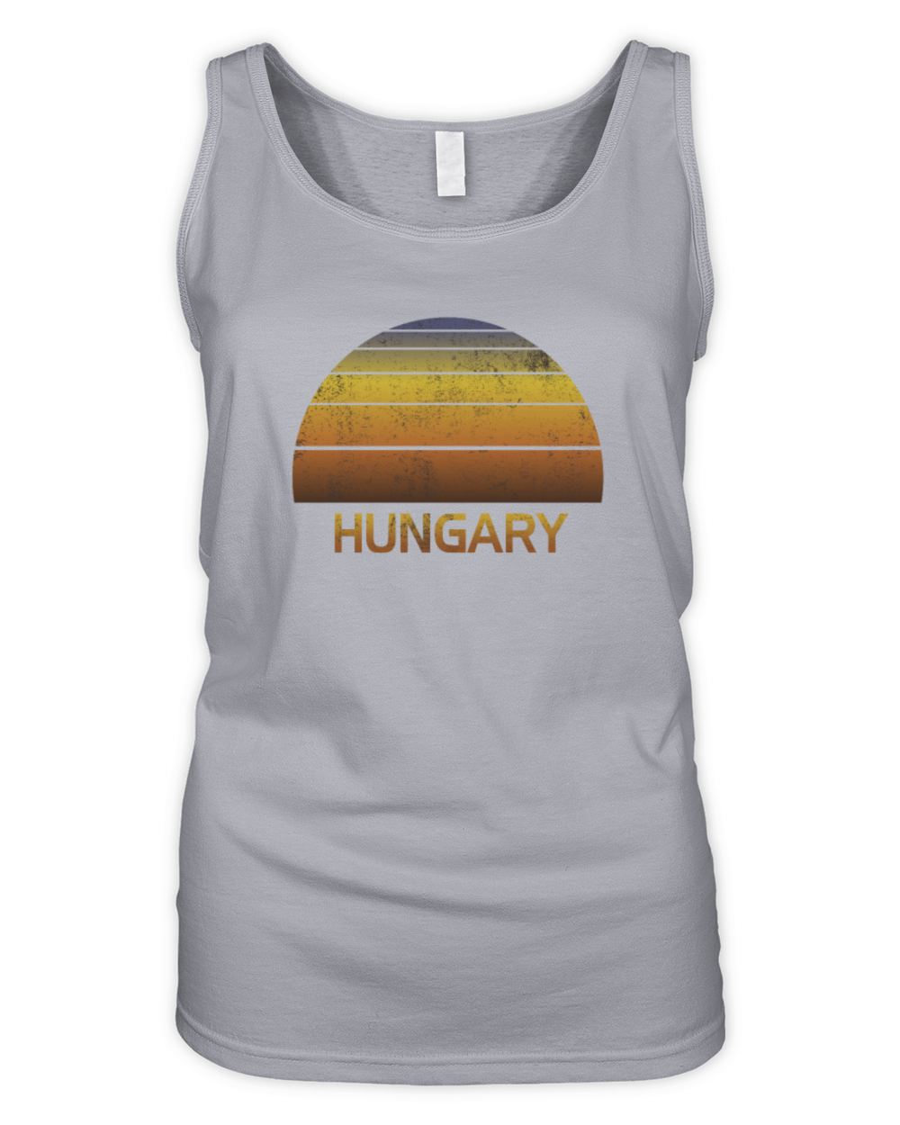 Vintage Sunset Hungary Family Vacation Souvenir Organic Women's Tank Top