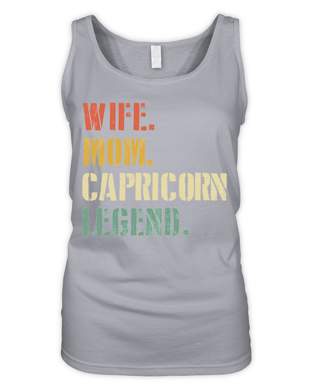 Wife Mom Capricorn Legend Zodiac Organic Women's Tank Top