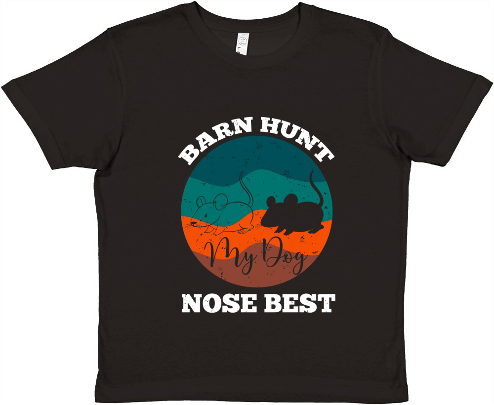 Barn Hunt Nose Best Premium Kids Crewneck T-shirt