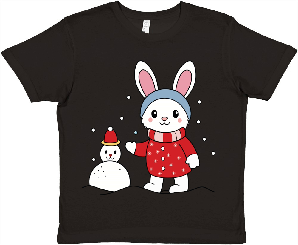 Christmas Rabbit 07 Premium Kids Crewneck T-shirt