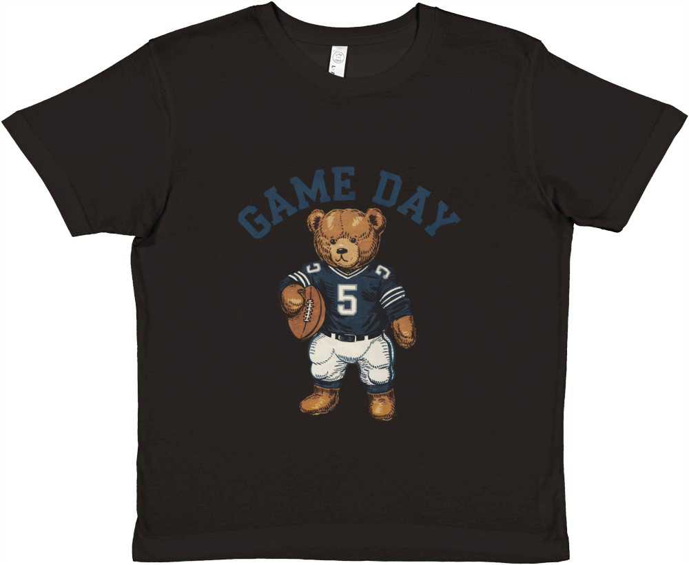 Game Day Football Vintage Bear 02 Premium Kids Crewneck T-shirt