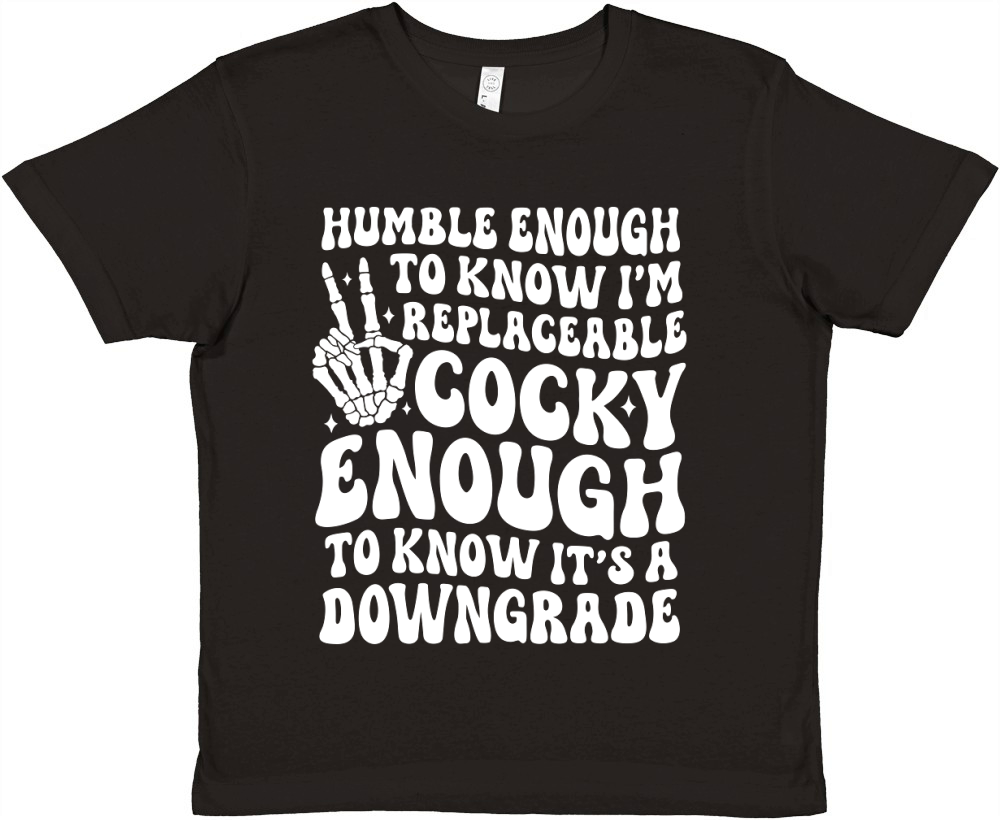 HumbleEnoughToKnow White Premium Kids Crewneck T-shirt