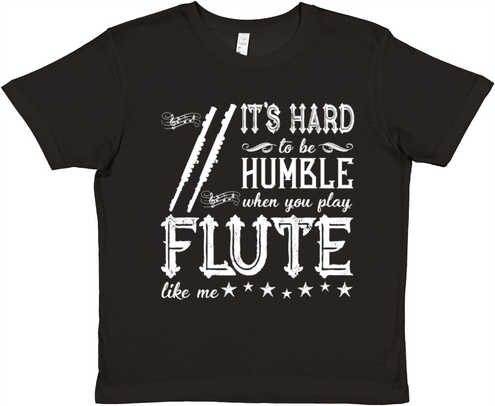 When You Play Flute Shirt Premium Kids Crewneck T-shirt