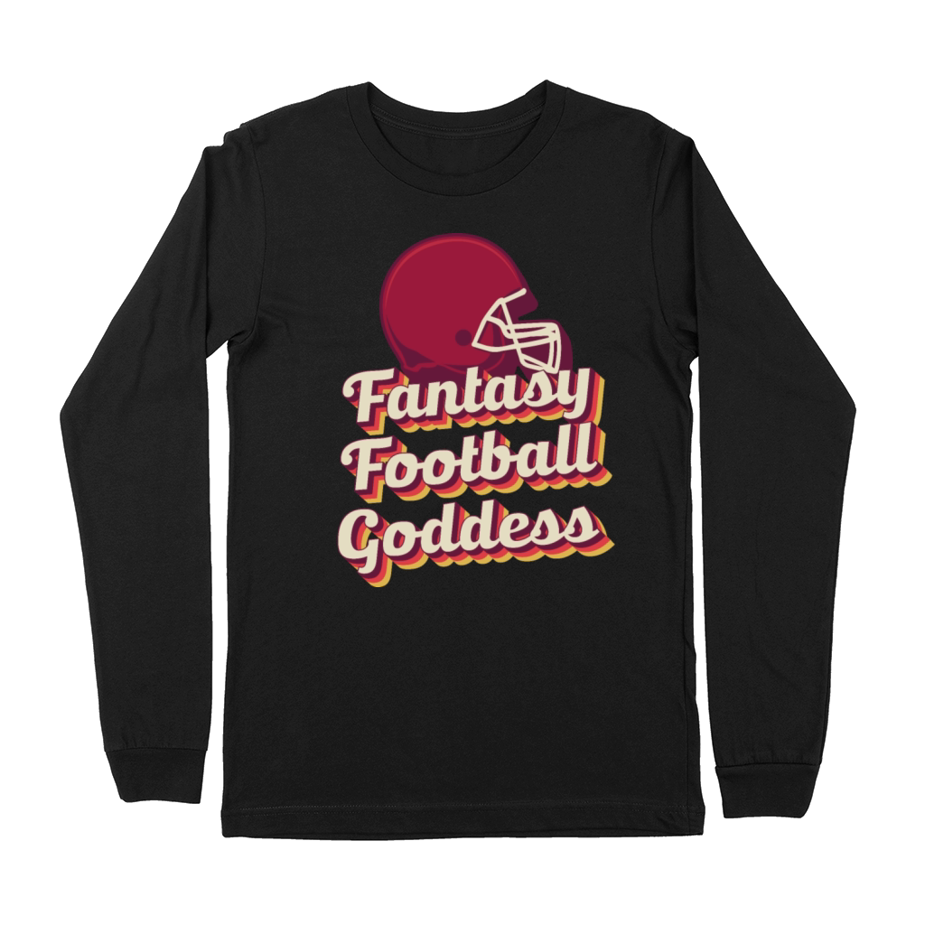 Football Goddess Funny Fantasy Football Gift Premium Long Sleeve