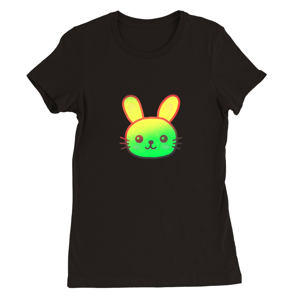Colorful bunny Easter Bunny for easter bunny Premium Womens Crewneck T-shirt