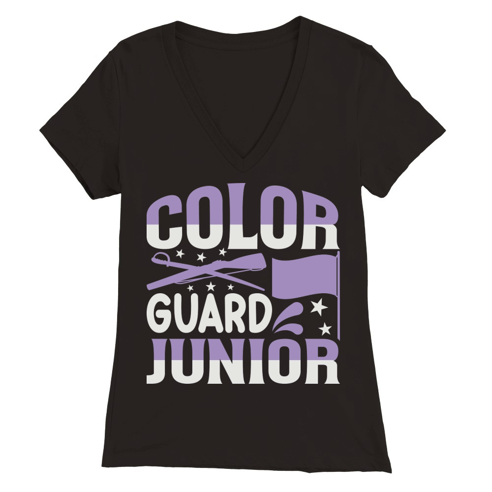Color Guard Junior 03 Premium Womens V-Neck T-shirt