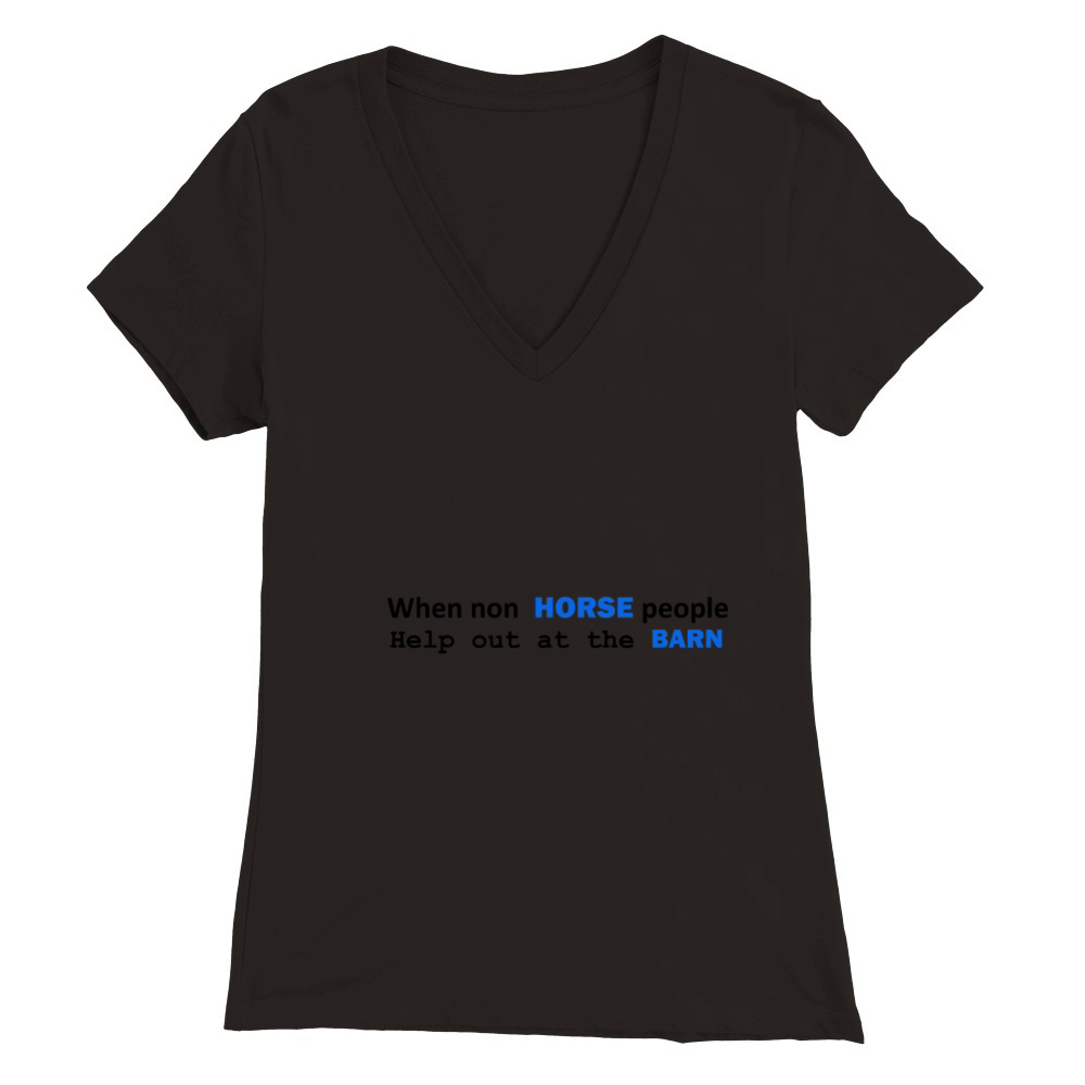 Horse Premium Womens V-Neck T-shirt