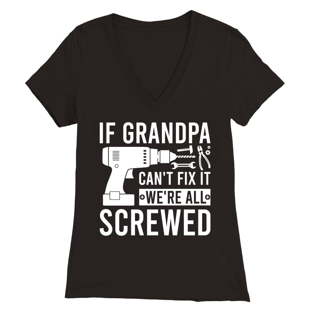 If grandpa Premium Womens V-Neck T-shirt