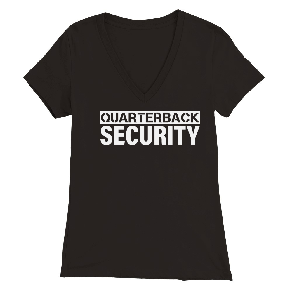 Quarterback Security Premium Womens V-Neck T-shirt