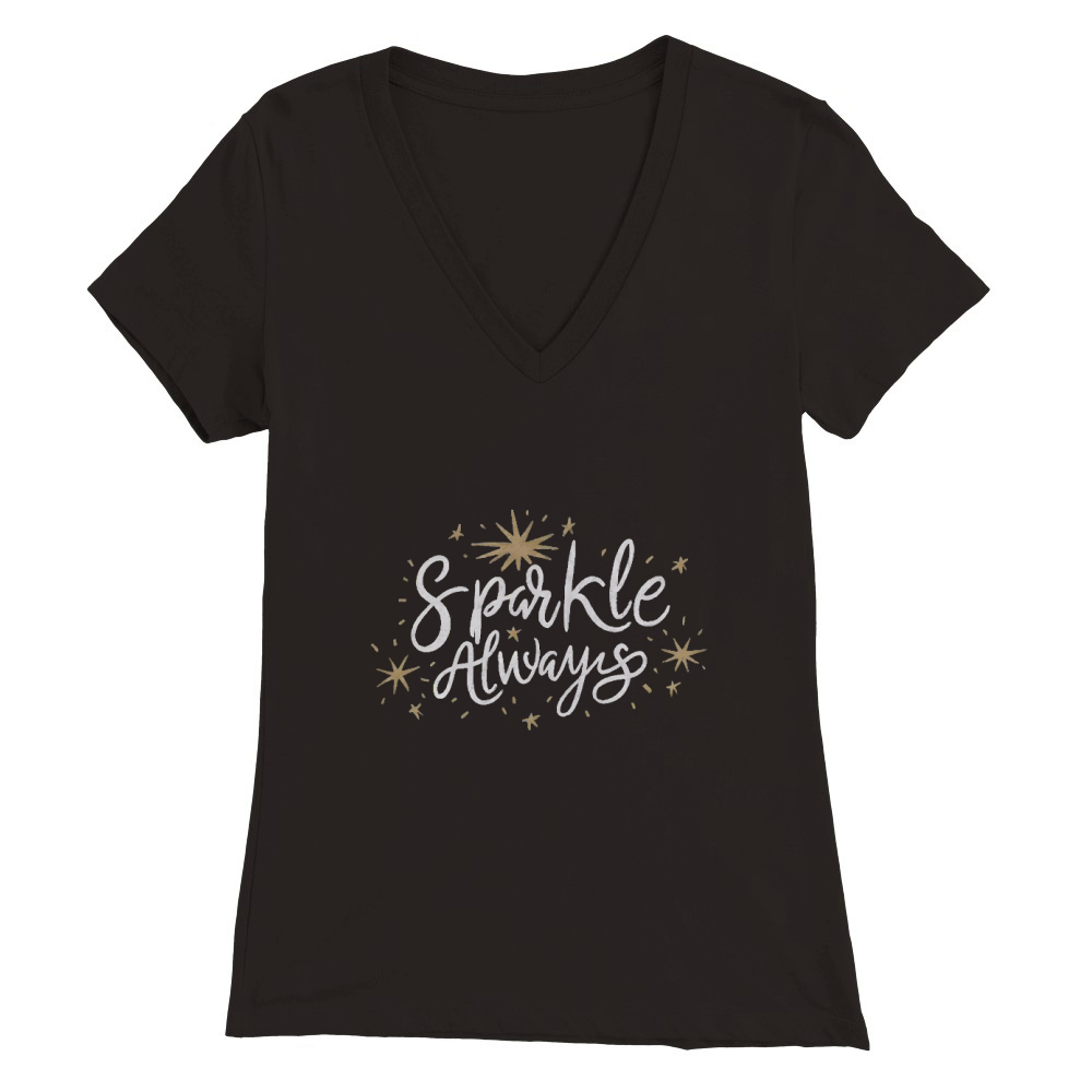 Sparkle always Premium Womens V-Neck T-shirt