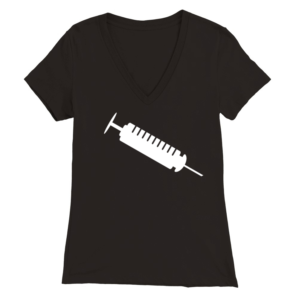 Syringe Doctor Doctor Premium Womens V-Neck T-shirt