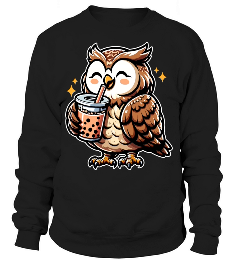 owl BOBA TEA 2 Sweatshirt Unisex