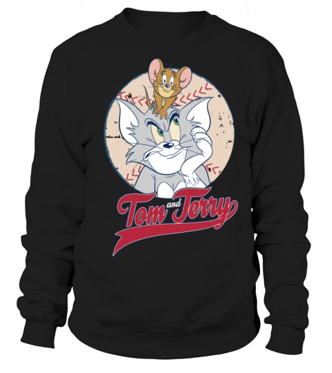 Tom and Jerry Baseball Sweatshirt Unisex