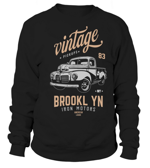 Vintage Classic Hotrods Vector Sweatshirt Unisex