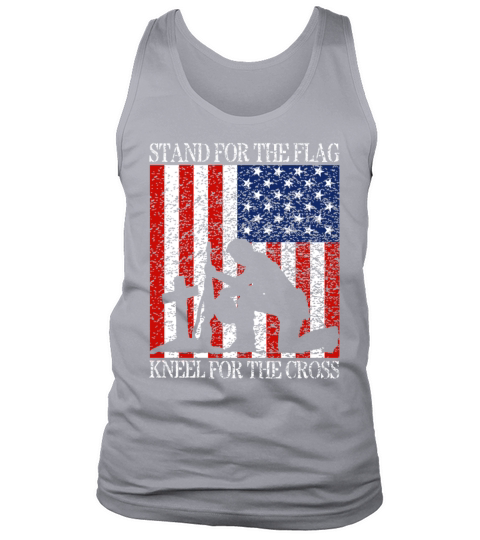 I Stand For The Flag And Kneel For The Cross Tee Tank Top Unisex