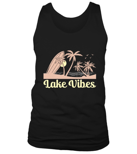 Lake Vibes Surfing Summer Tank Top Unisex
