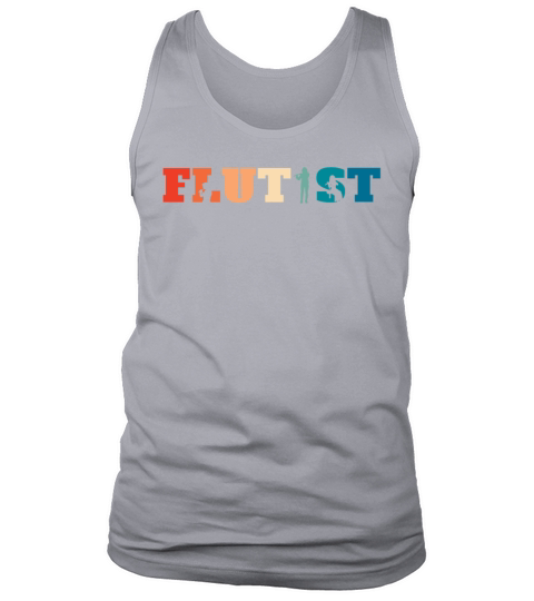 Retro Vintage Marching Band Flute Tank Top Unisex