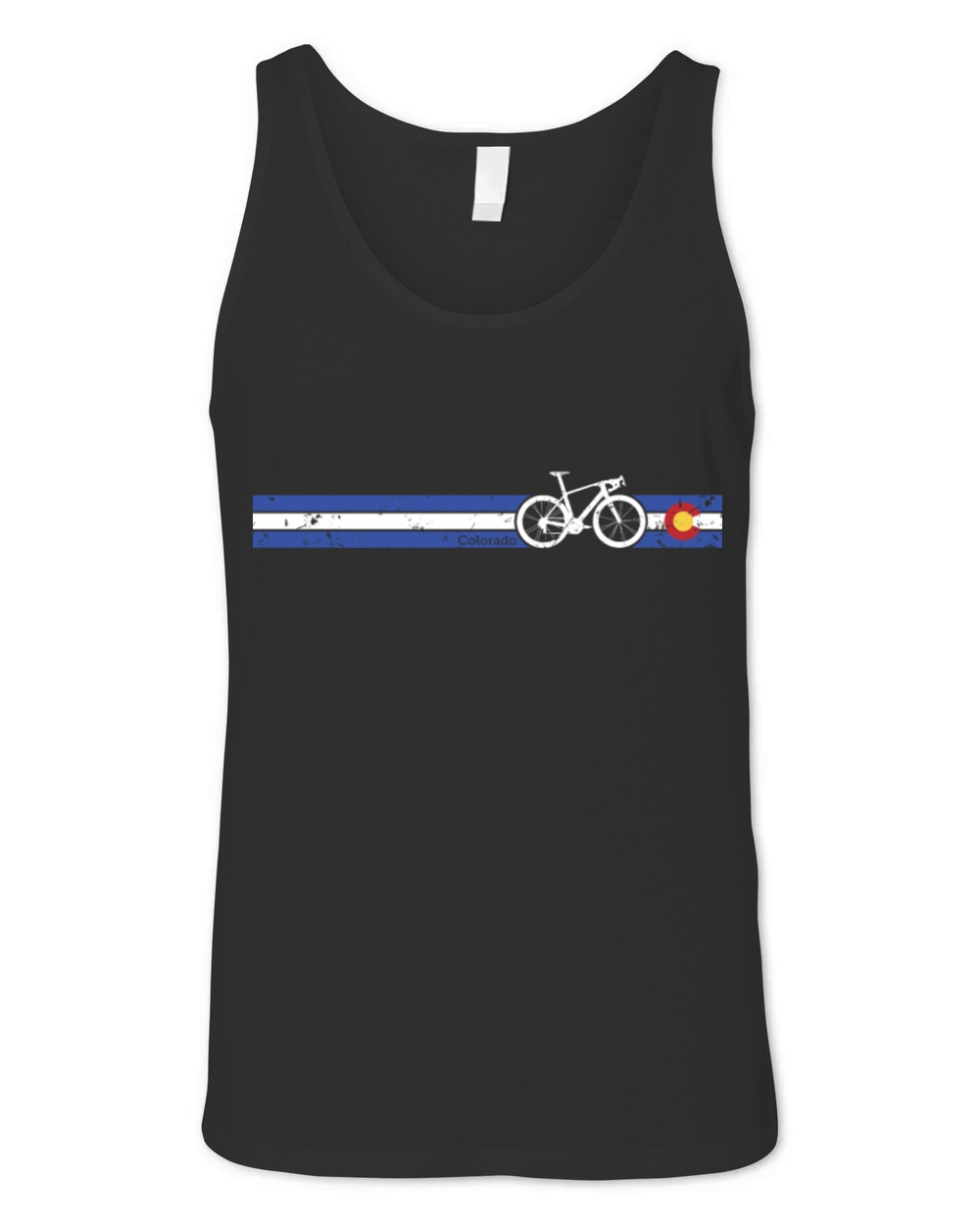 Colorado State Flag Cycling Bike Racing CO Road Unisex Jersey Tank