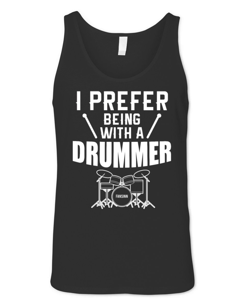 Drummer percussion music drum singing Unisex Jersey Tank