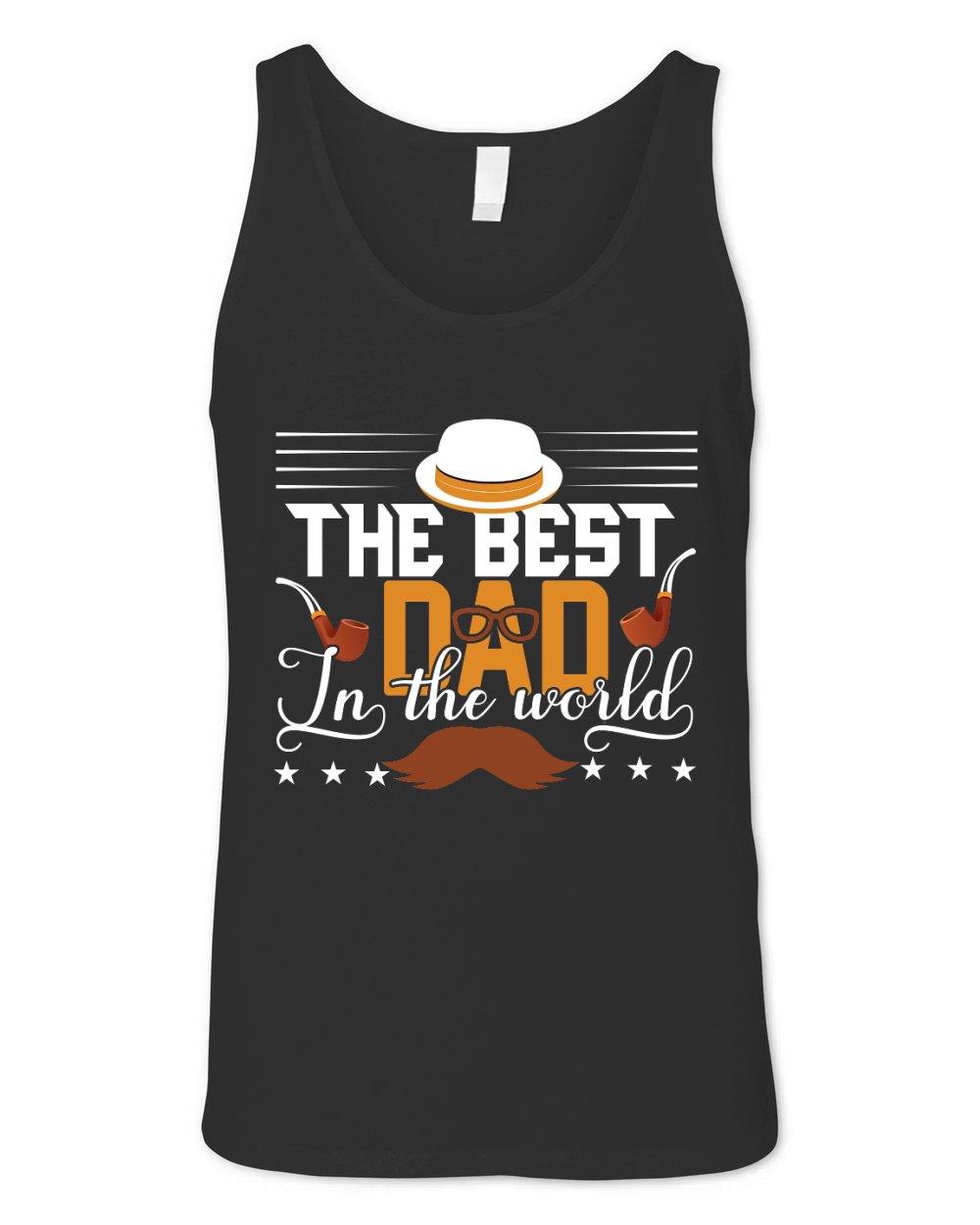 Fathers Day   The Best Dad in the World Unisex Jersey Tank