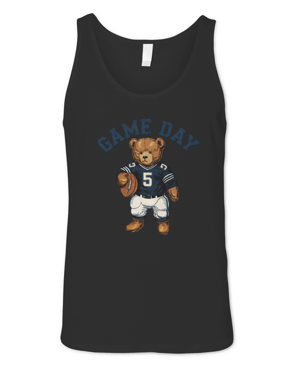 Game Day Football Vintage Bear 02 Unisex Jersey Tank