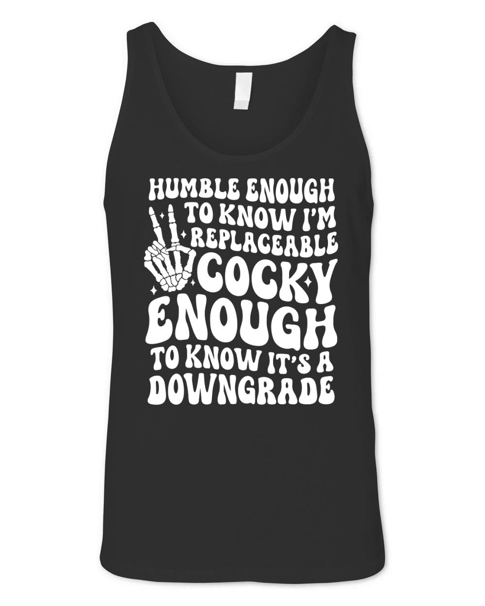 HumbleEnoughToKnow White Unisex Jersey Tank