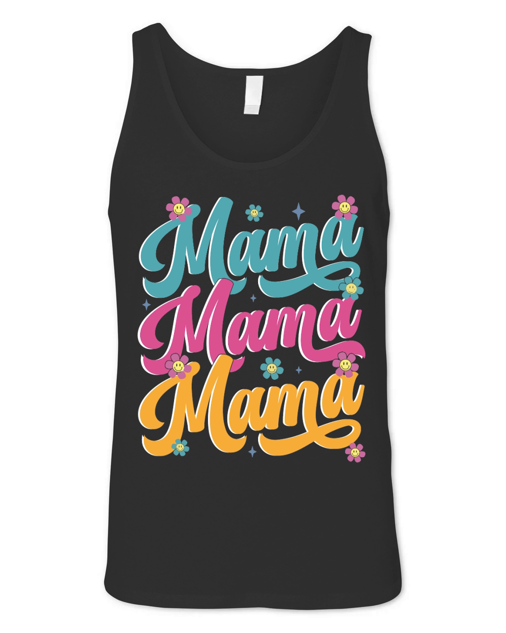 Mothers Day Mama Flowers Unisex Jersey Tank