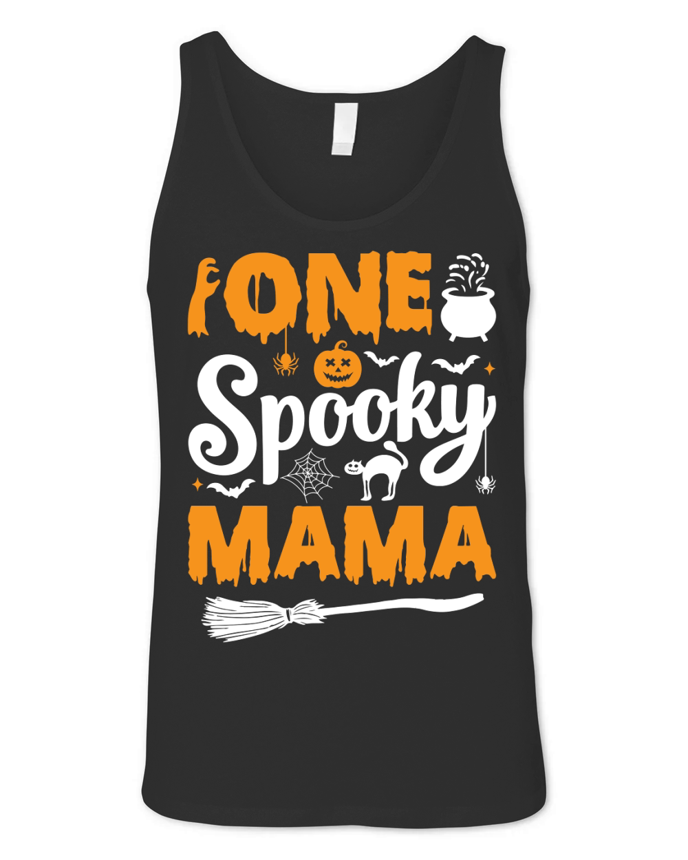 One Spooky Mama Unisex Jersey Tank