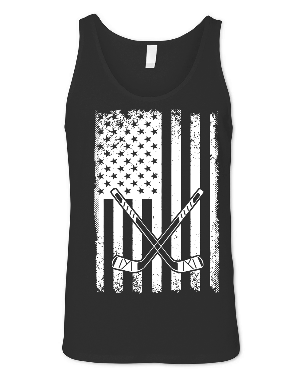 Patriot day usa flag with hockey Unisex Jersey Tank